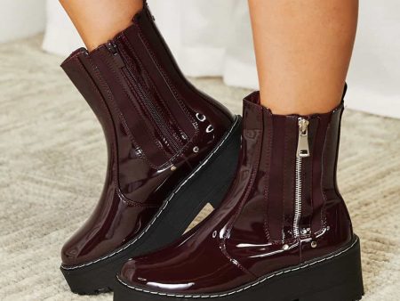 Forever Link Side Zip Platform Boots on Sale