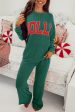 Evergreen JOLLY Corded Long Sleeve Top and Pockets Pants Set For Discount