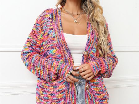 Angel Wings Button Up Dropped Shoulder Cardigan Online