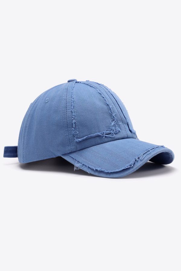 Distressed Adjustable Baseball Cap on Sale