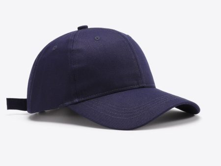 Plain Adjustable Cotton Baseball Cap on Sale