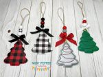 Christmas Tree Puff applique DEC 24 Mystery Bundle ornament bag tag bookmark machine embroidery design DIGITAL DOWNLOAD Hot on Sale