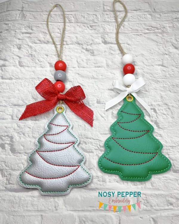 Christmas Tree Puff applique DEC 24 Mystery Bundle ornament bag tag bookmark machine embroidery design DIGITAL DOWNLOAD Hot on Sale