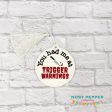 Trigger Warnings bookmark ornament bag tag machine embroidery design DIGITAL DOWNLOAD Online