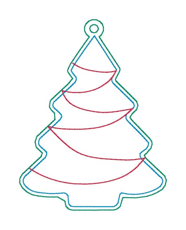 Christmas Tree Puff applique DEC 24 Mystery Bundle ornament bag tag bookmark machine embroidery design DIGITAL DOWNLOAD Hot on Sale