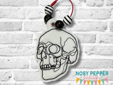 Skull puff bookmark ornament bag tag 2024 Skill Builder Bundle 2.0 machine embroidery design DIGITAL DOWNLOAD Supply