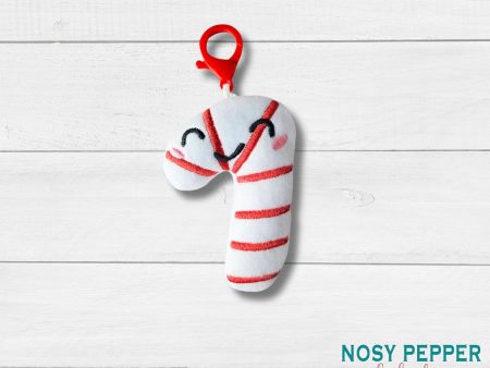 Candy Cane mini stuffie machine embroidery design DIGITAL DOWNLOAD For Sale