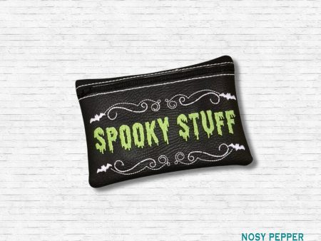 Spooky Stuff ITH Bag embroidery design (4 sizes available) DIGITAL DOWNLOAD Discount