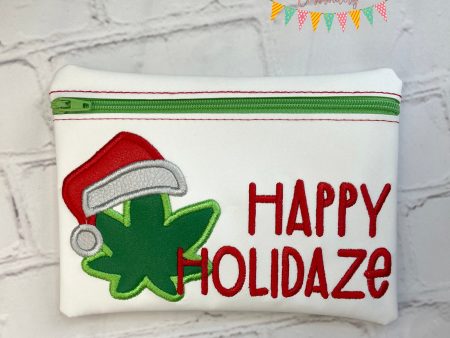 Happy Holidaze ITH Bag 4 sizes available machine embroidery design DIGITAL DOWNLOAD Online now