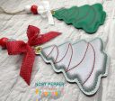 Christmas Tree Puff applique DEC 24 Mystery Bundle ornament bag tag bookmark machine embroidery design DIGITAL DOWNLOAD Hot on Sale