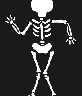 Glitter Tattoo Stencil So Spooktacular Skeleton 3 - 5 pack Sale