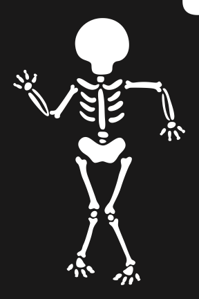 Glitter Tattoo Stencil So Spooktacular Skeleton 3 - 5 pack Sale