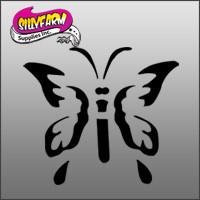 Glitter Tattoo Stencil Butterfly 1 (butterfly with pointed tips) - 5 Pack Online Sale